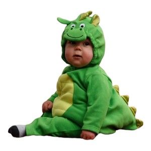 Carter's 2 Piece Infant Baby Boy Girl 12 M Months Dinosaur Dragon Costume Fleece